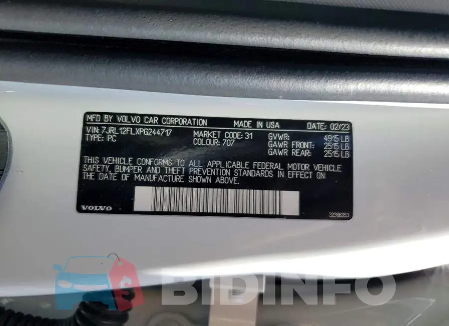 7JRL12FLXPG244717 Photo# 13