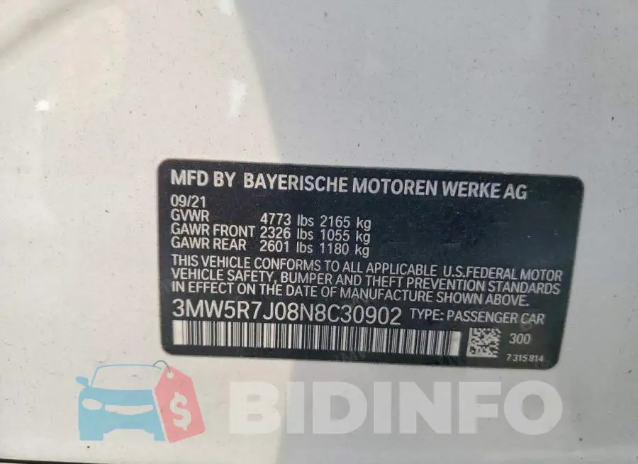 3MW5R7J08N8C30902 Photo# 12