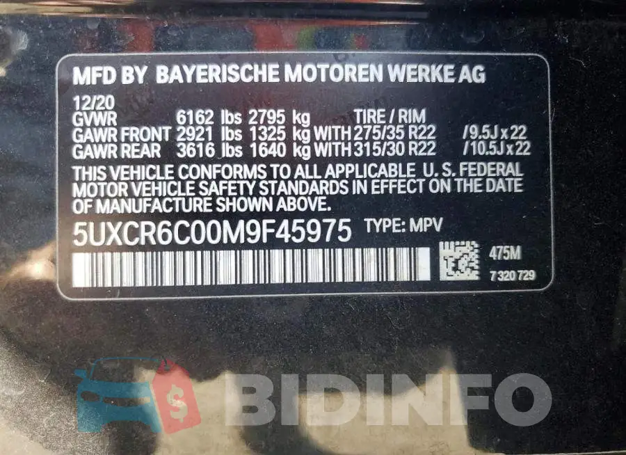 5UXCR6C00M9F45975 Photo# 14