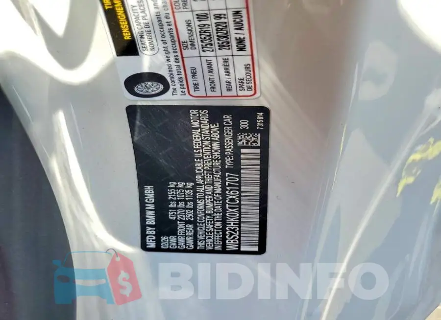 WBS23HK0XTCX61707 Photo# 13