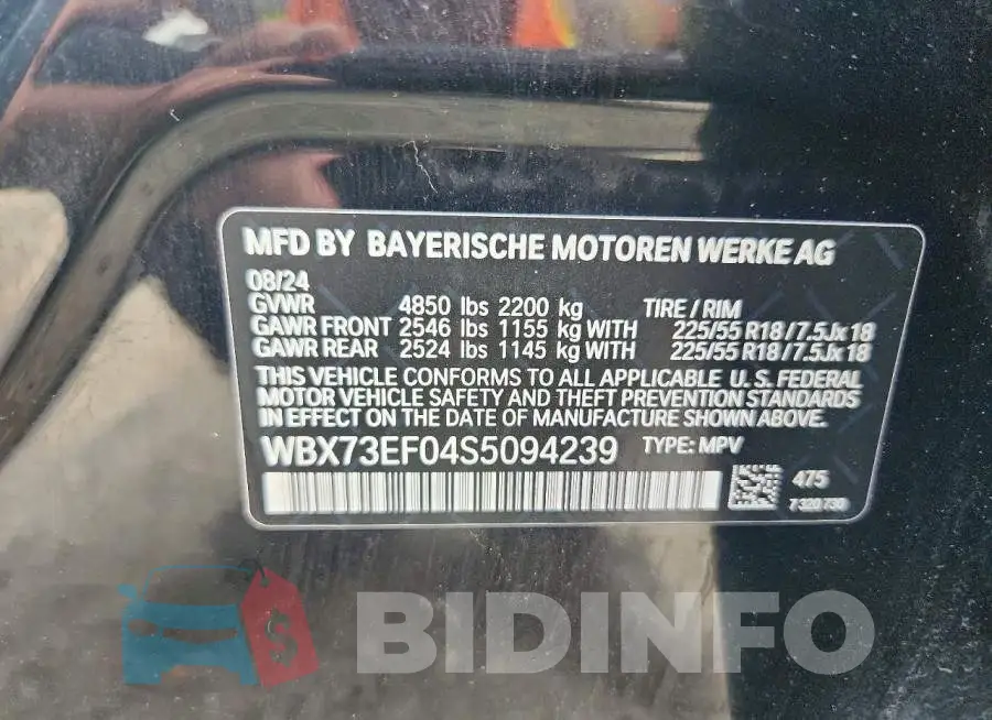 WBX73EF04S5094239 Photo# 13