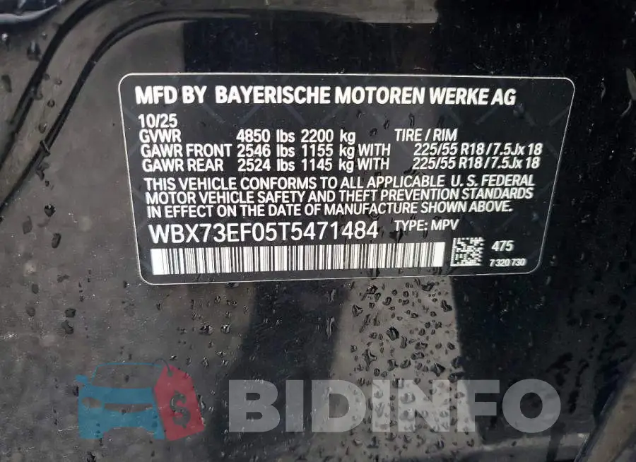 WBX73EF05T5471484 Photo# 13