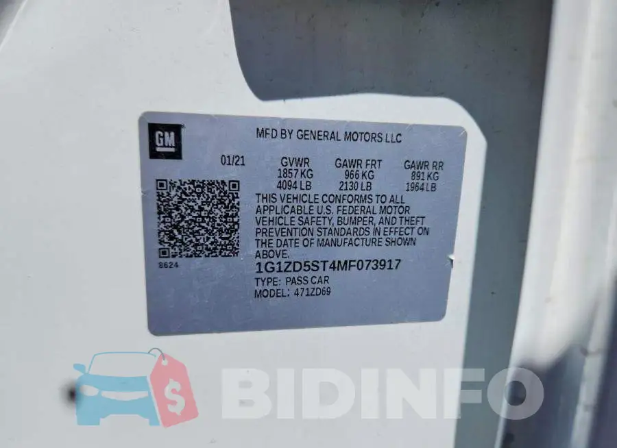 1G1ZD5ST4MF073917 Photo# 13