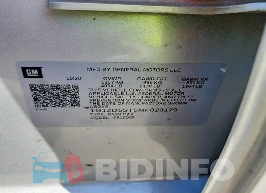 1G1ZD5ST5MF029179 Photo# 12