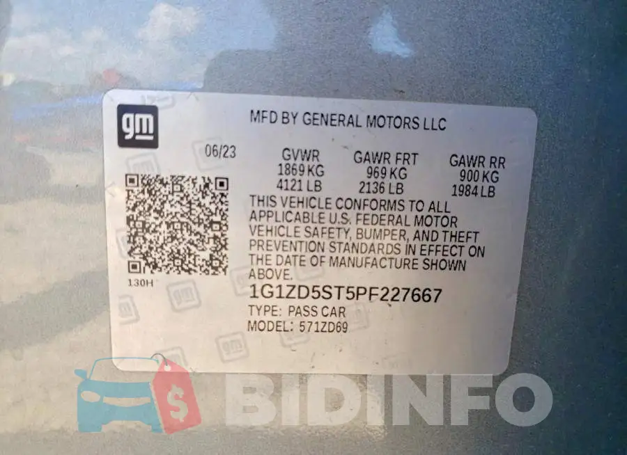 1G1ZD5ST5PF227667 Photo# 12