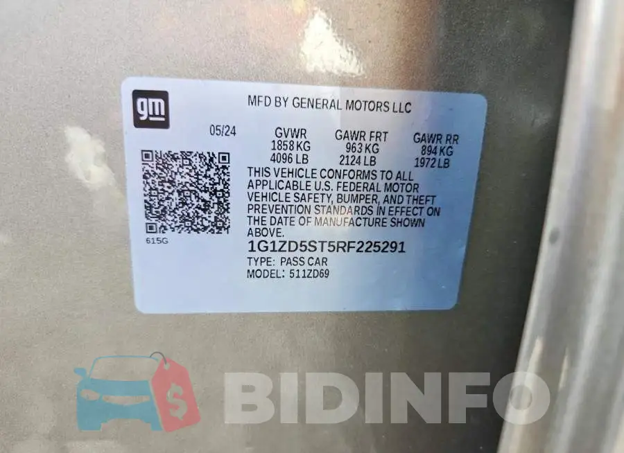 1G1ZD5ST5RF225291 Photo# 13