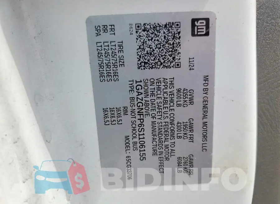 1GAZGNFP6S1106155 Photo# 13