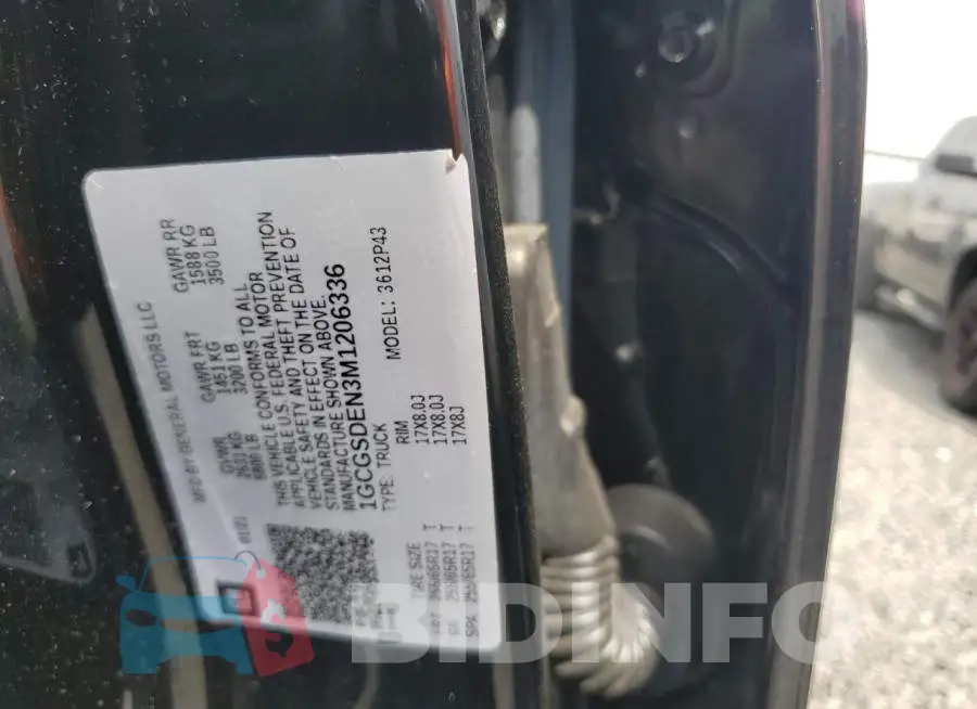 1GCGSDEN3M1206336 Photo# 13