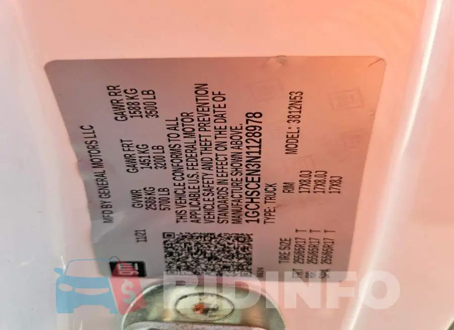 1GCHSCEN3N1128978 Photo# 13