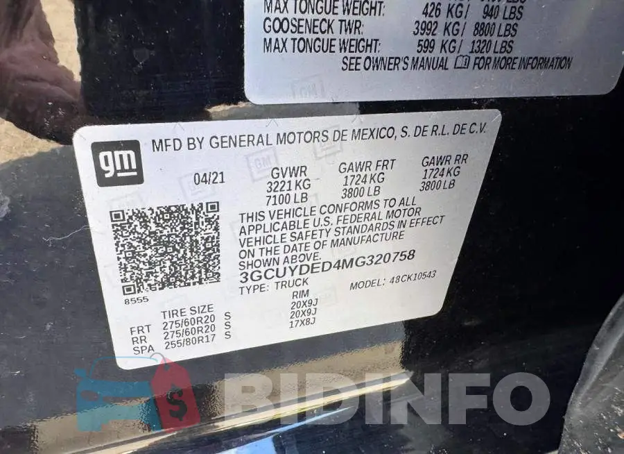 3GCUYDED4MG320758 Photo# 12