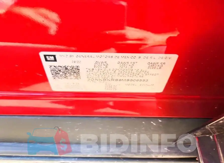 3GNKBKRS8MS509553 Photo# 13