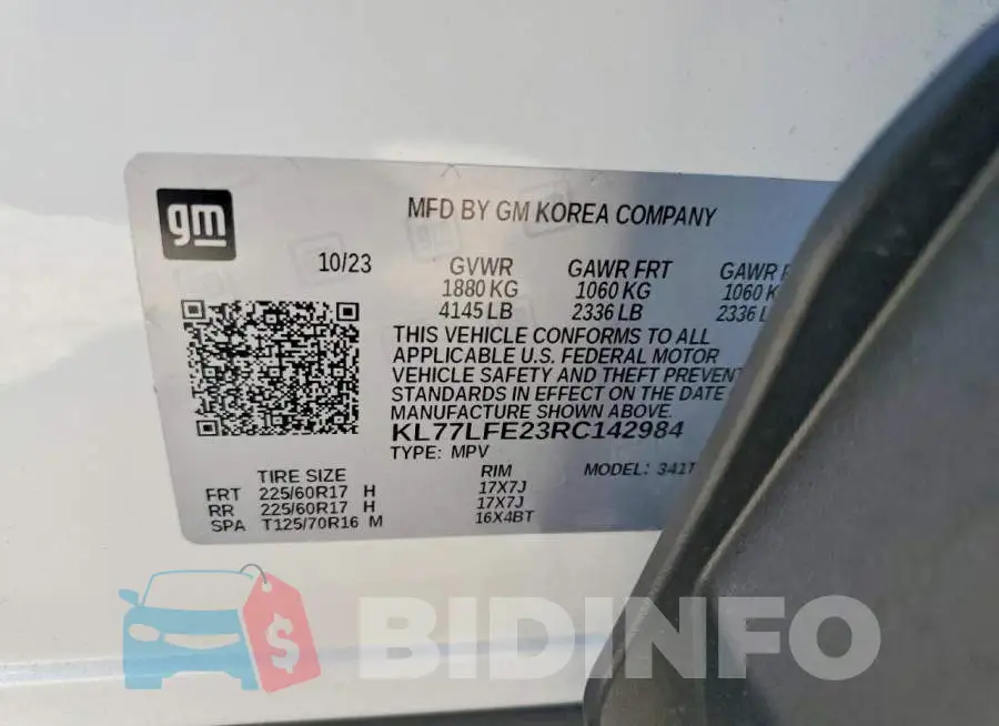 KL77LFE23RC142984 Photo# 14