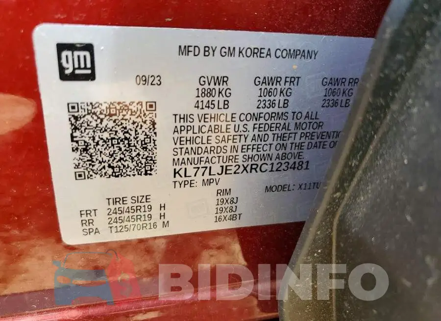 KL77LJE2XRC123481 Photo# 13