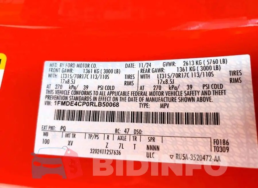 1FMDE4CP0RLB50068 Photo# 12