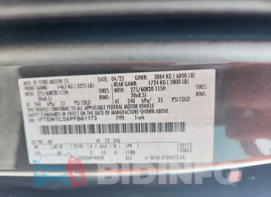 1FTEW1C5XPFB61173 Photo# 12