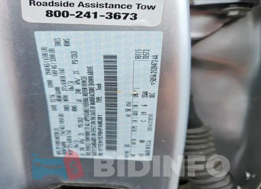 1FTEW1EP8HFA98381 Photo# 12