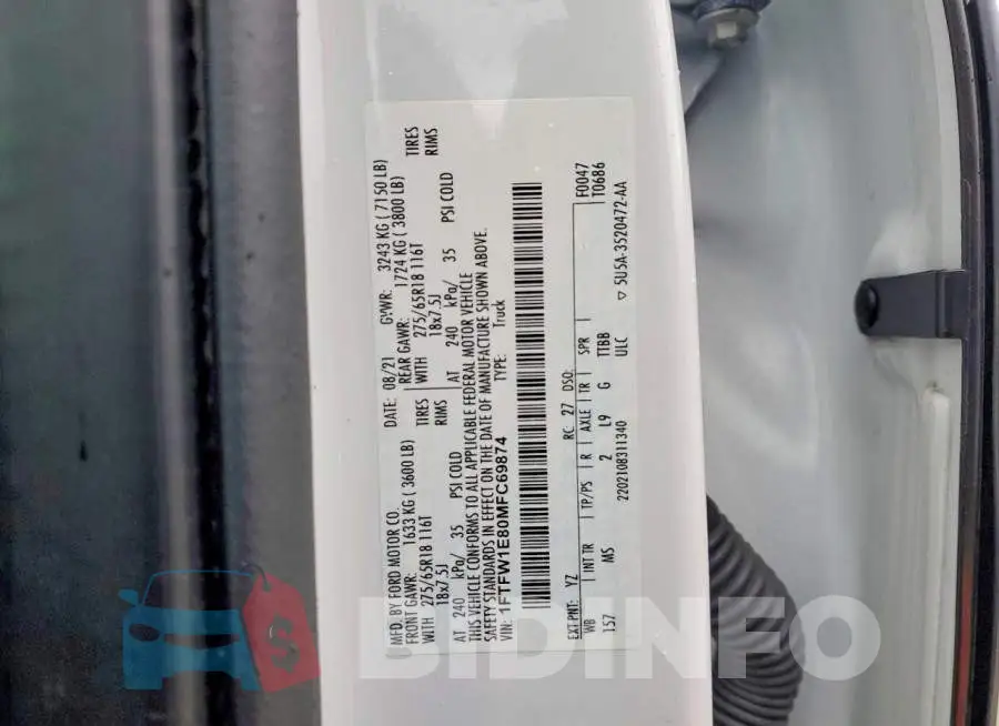 1FTFW1E80MFC69874 Photo# 12