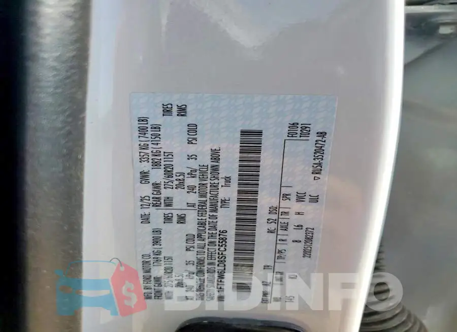 1FTFW6LD8SFC55876 Photo# 12