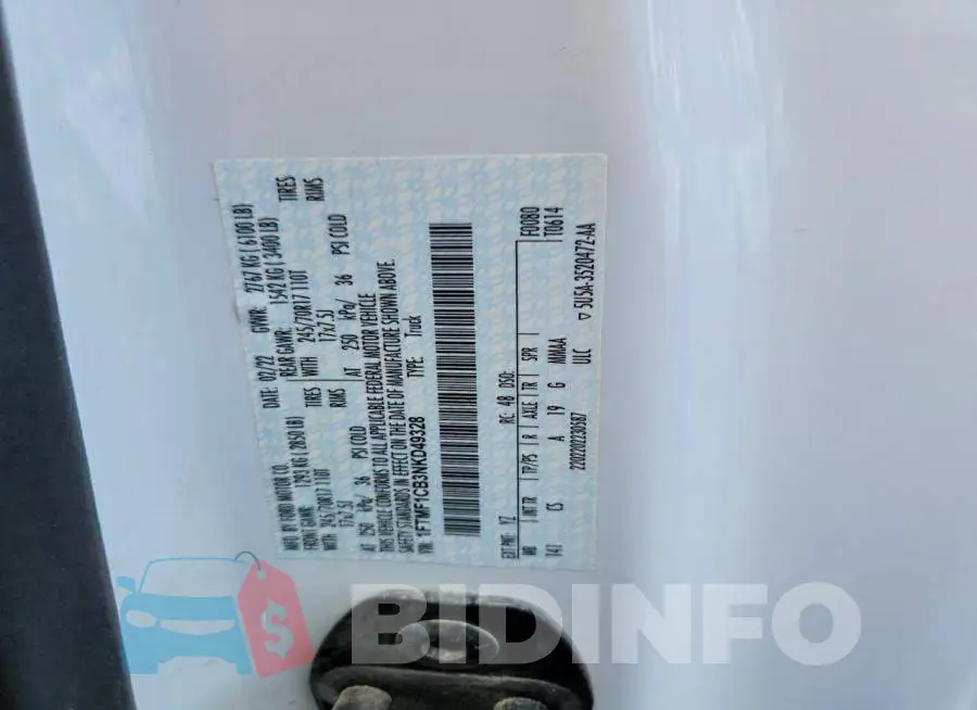 1FTMF1CB3NKD49328 Photo# 13