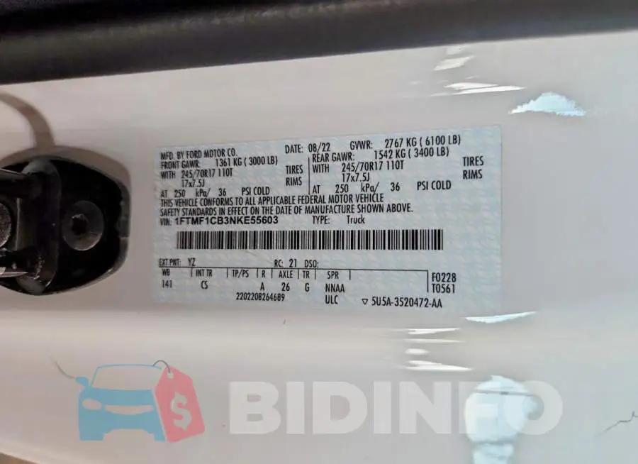 1FTMF1CB3NKE55603 Photo# 12