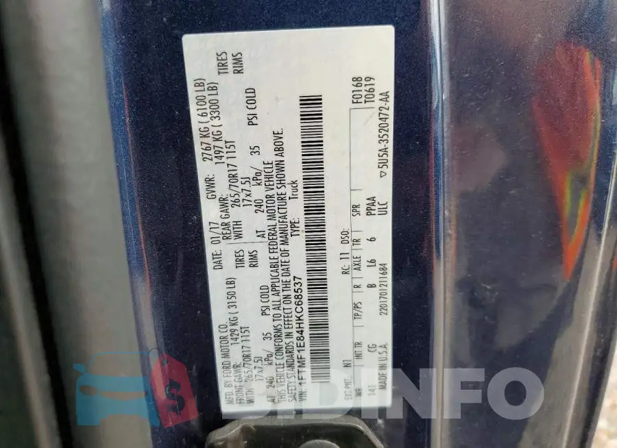 1FTMF1E84HKC68537 Photo# 12