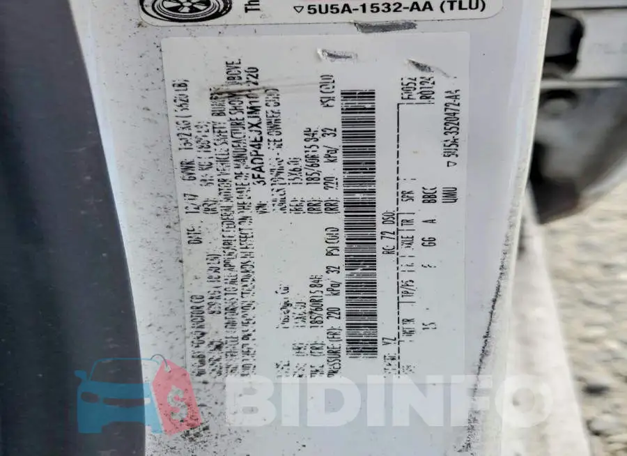 3FADP4EJXJM101220 Photo# 13