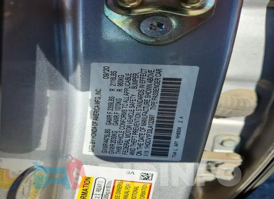 1HGCV1F33LA132997 Photo# 13
