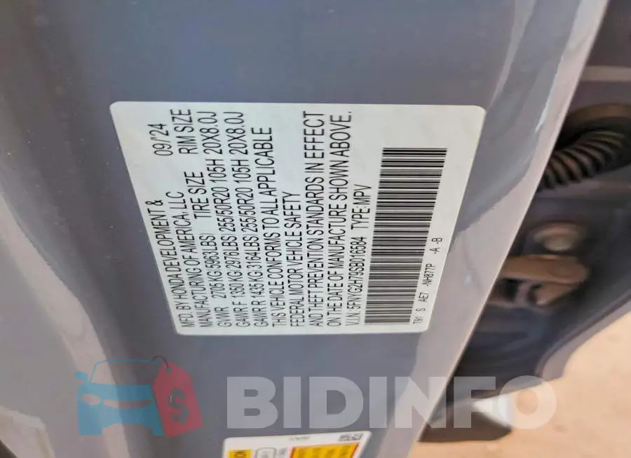 5FNYG2H79SB016584 Photo# 13