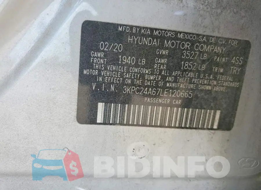 3KPC24A67LE120665 Photo# 12