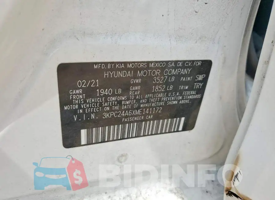 3KPC24A6XME141172 Photo# 12