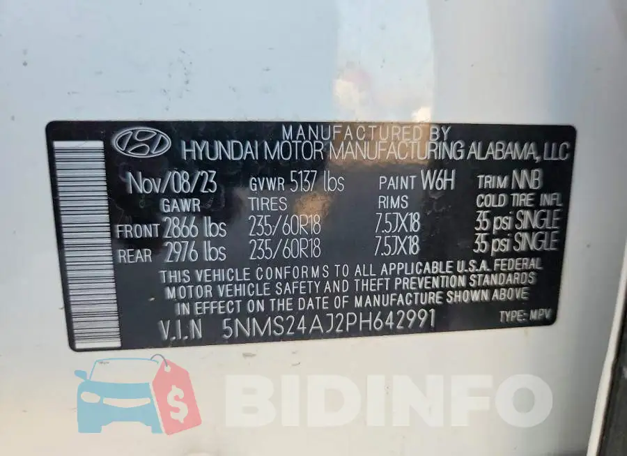 5NMS24AJ2PH642991 Photo# 12