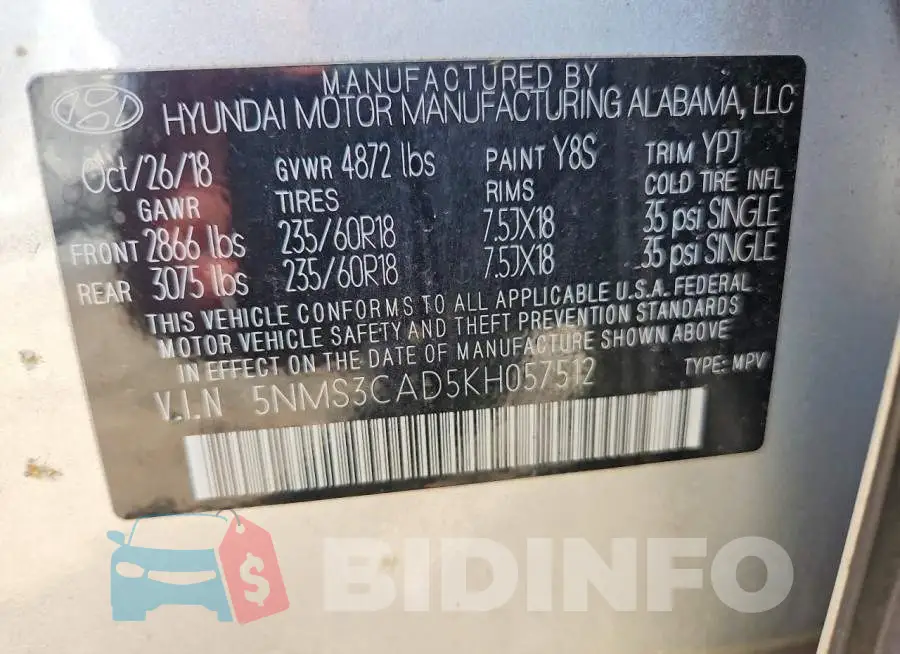5NMS3CAD5KH057512 Photo# 13