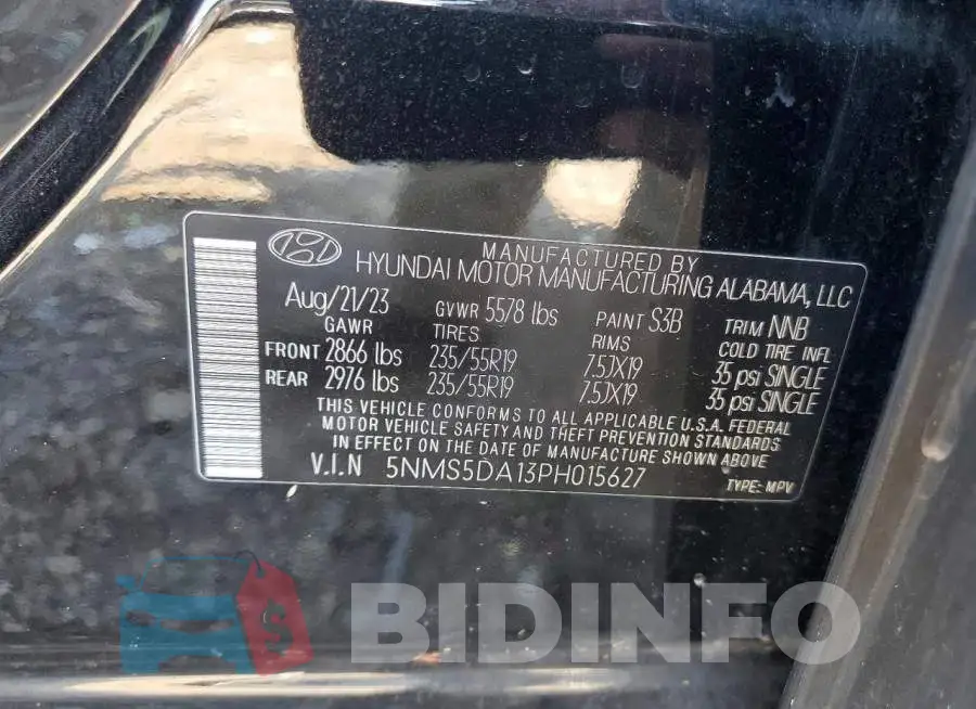 5NMS5DA13PH015627 Photo# 12