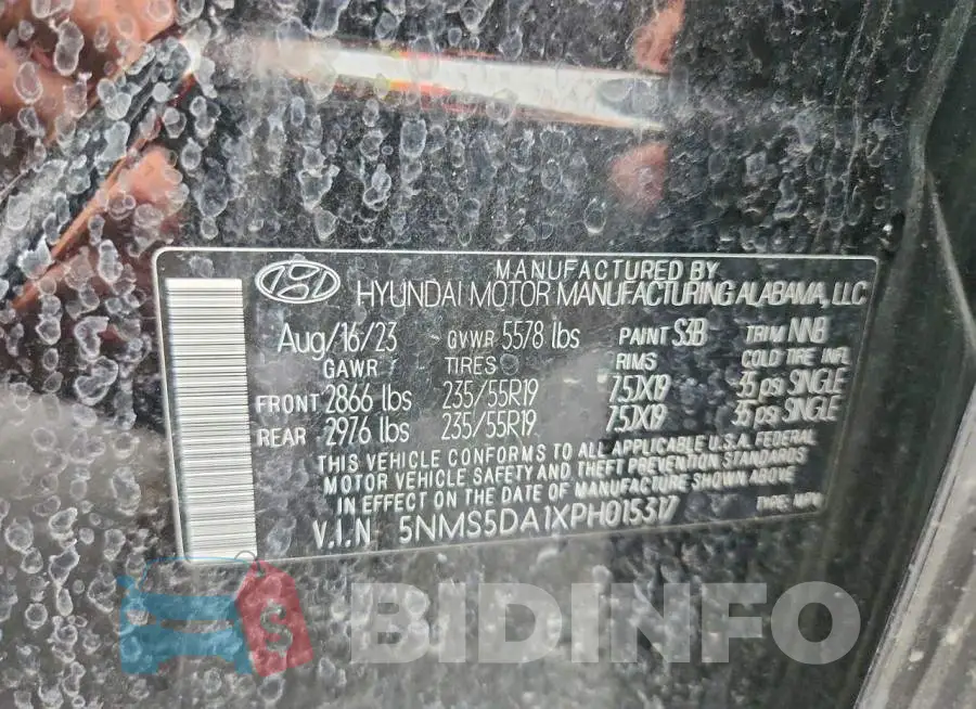 5NMS5DA1XPH015317 Photo# 13