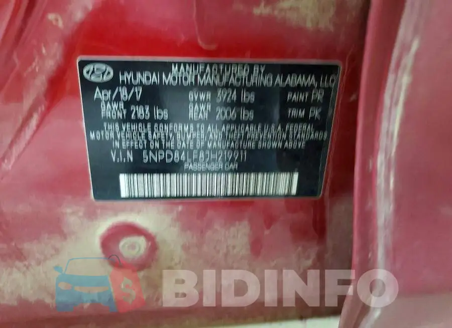 5NPD84LF8JH219911 Photo# 13
