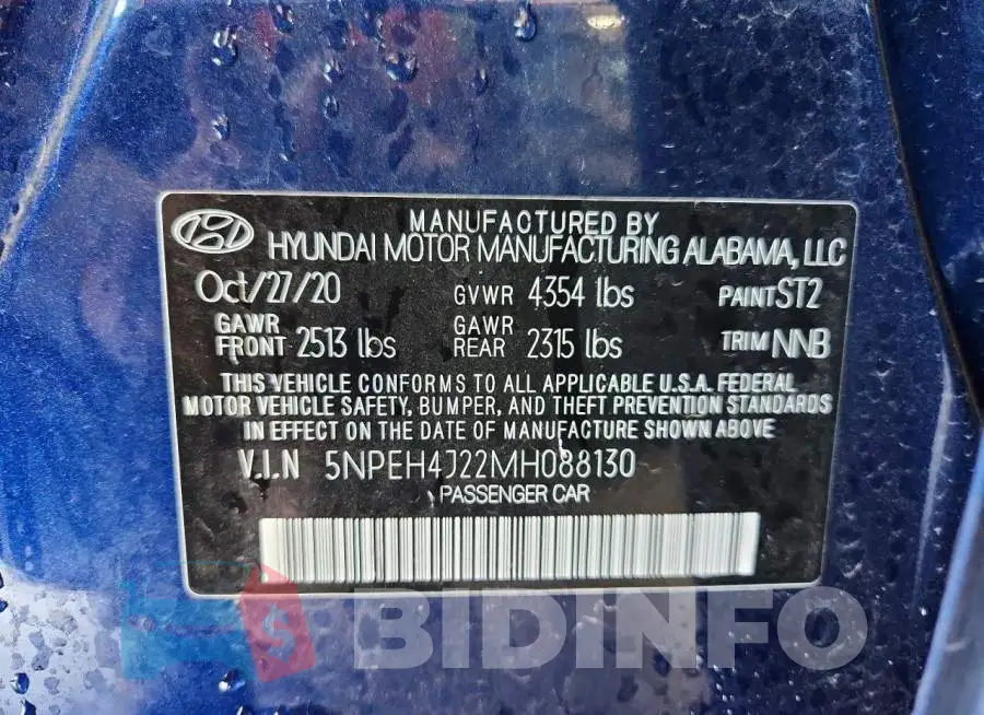 5NPEH4J22MH088130 Photo# 13