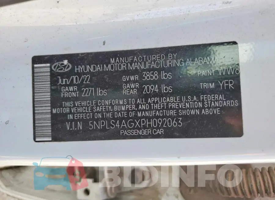 5NPLS4AGXPH092063 Photo# 13