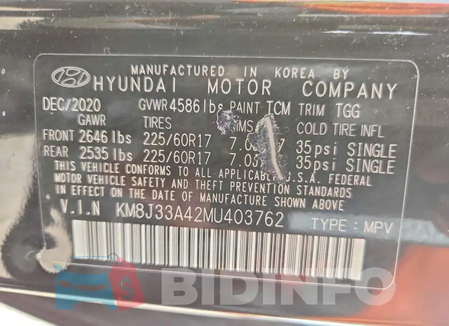 KM8J33A42MU403762 Photo# 12