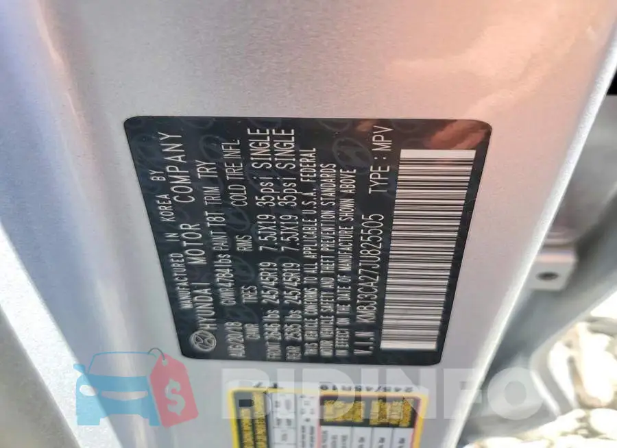 KM8J3CA27JU825505 Photo# 12