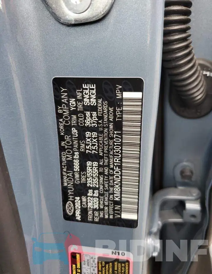 KM8KNDDF1RU301071 Photo# 12