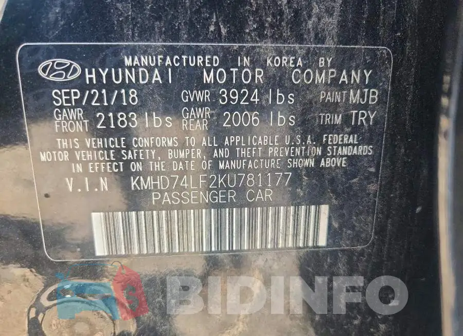 KMHD74LF2KU781177 Photo# 12