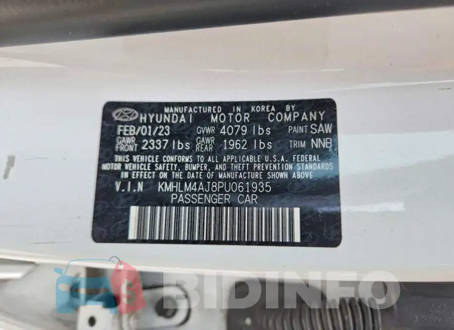 KMHLM4AJ8PU061935 Photo# 12