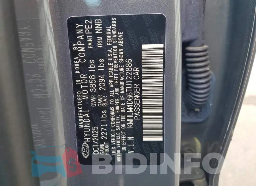 KMHLM4DG6TU122886 Photo# 12