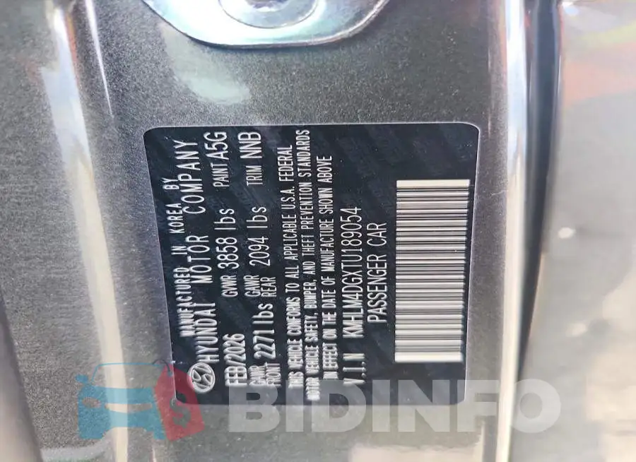KMHLM4DGXTU189054 Photo# 12