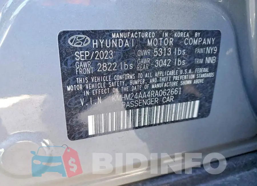 KMHM24AA4RA062661 Photo# 12