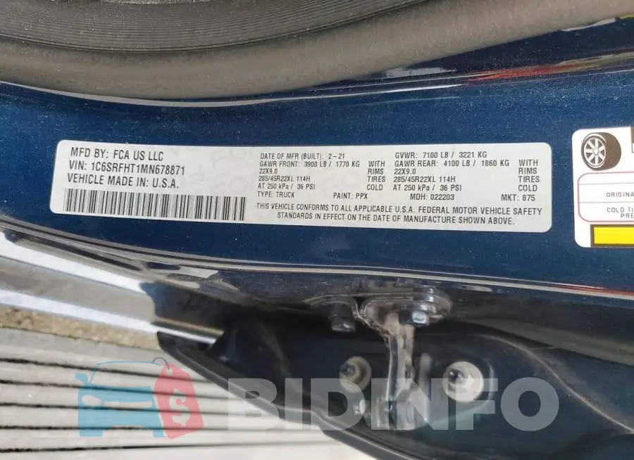 1C6SRFHT1MN678871 Photo# 12