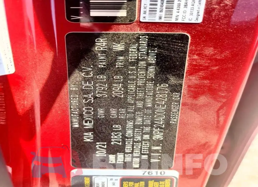 3KPF24AD0NE428176 Photo# 12