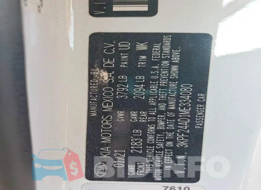 3KPF24AD1ME334080 Photo# 12