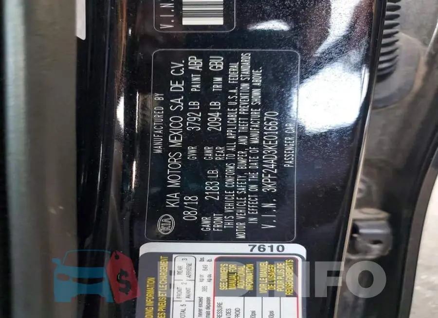 3KPF24AD3KE016670 Photo# 13