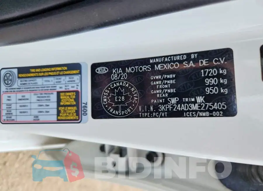 3KPF24AD3ME275405 Photo# 12